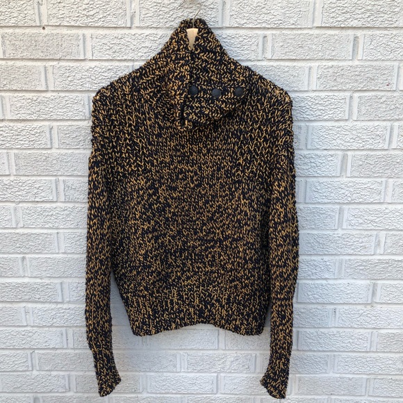 Rag & Bone Sandra Crop Melange Turtleneck Sweater - Picture 4 of 16